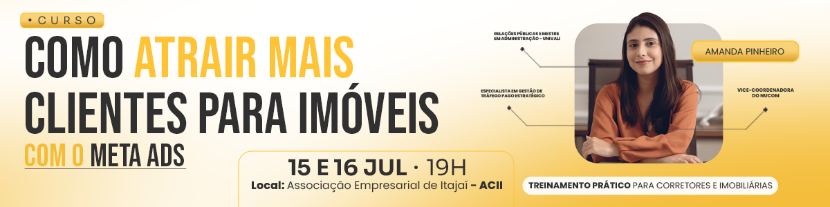 CURSO: COMO ATRAIR MAIS CLIENTES PARA IMÓVEIS - COM O META ADS