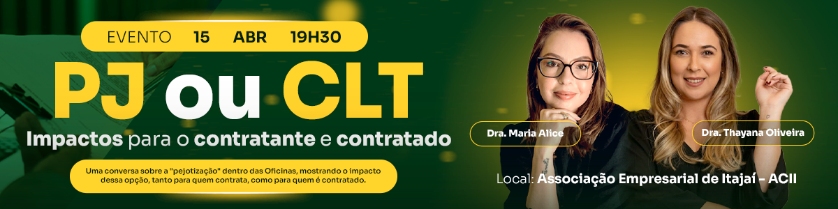 	PJ ou CLT - Impactos para o contratante e contratado - NAUTO