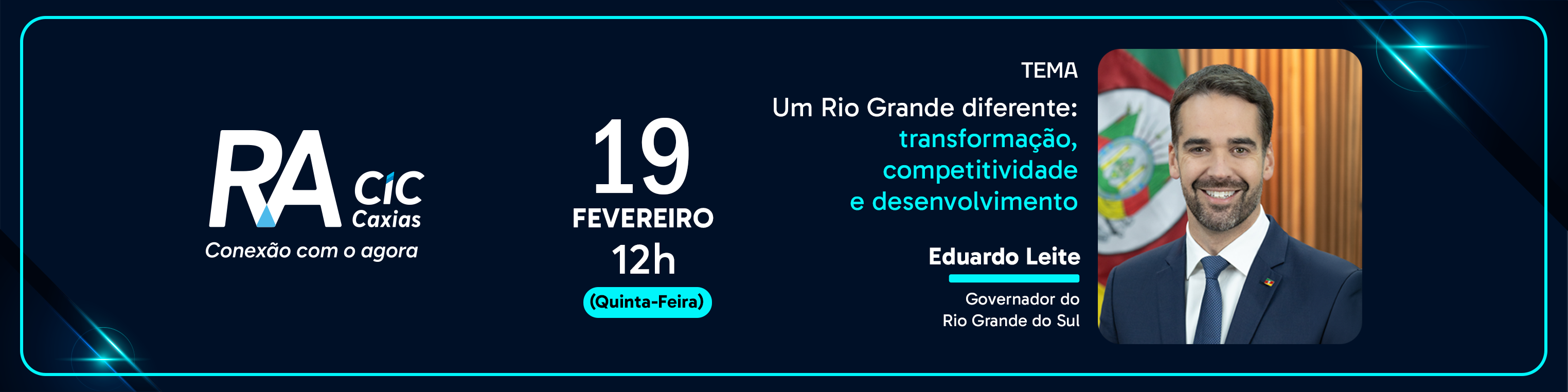 RA CIC Caxias com Eduardo Leite - INSCRIÇÕES ENCERRADAS