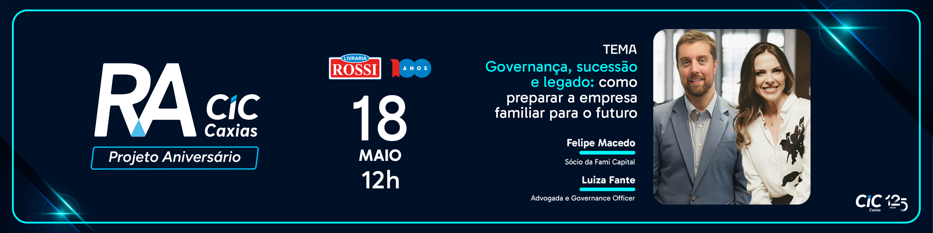 RA CIC Caxias com Felipe Macedo e Luiza Fante