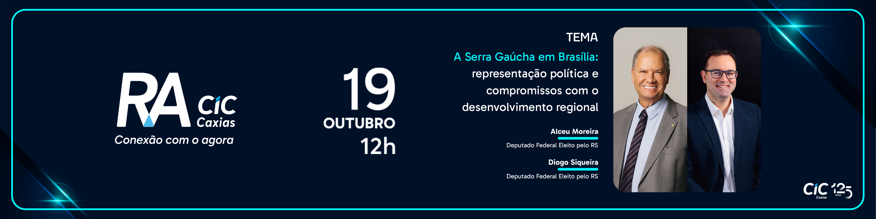 RA CIC Caxias com os Deputados Federais Eleitos Alceu Moreira e Diogo Siqueira