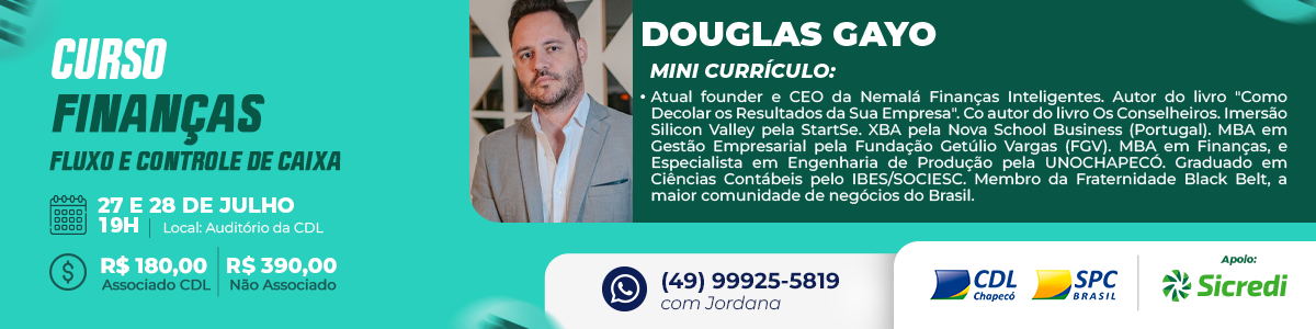 FINANÇAS: FLUXO E CONTROLE DE CAIXA