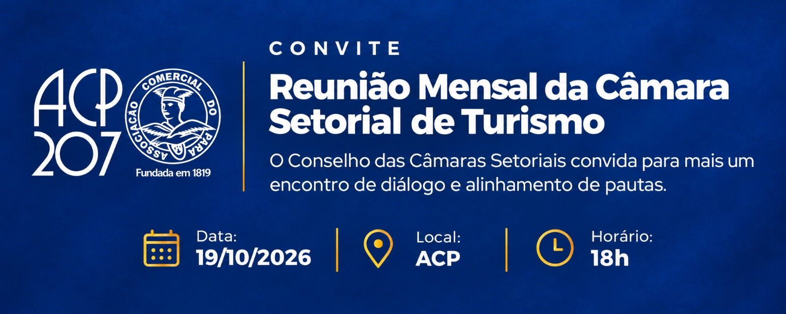 Reunião Mensal da Câmara Setorial de Turismo | ACP 